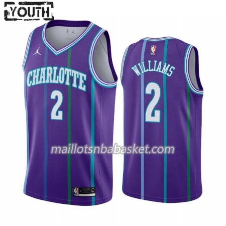Maillot Enfant Charlotte Hornets Marvin Williams 2 2019-20 Jordan Brand Hardwood Classics Swingman